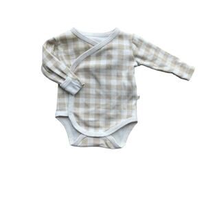 Makemake Organics Checkered Bodysuit